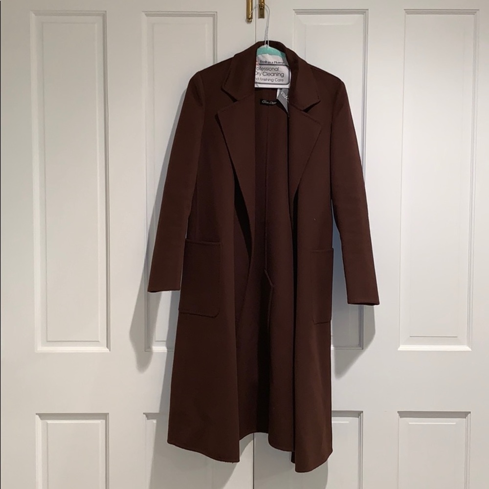 MaxMara Long Cashmere coat Chocolate Brown